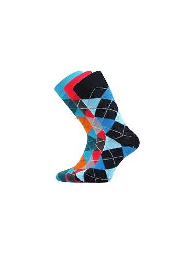 Pánské veselé barevné ponožky Lonka WEAREL 017 - balení 3 páry