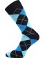 Pánské veselé barevné ponožky Lonka WEAREL 017, tmavě modrá