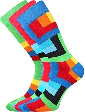 Pánské veselé barevné ponožky Lonka WEAREL 013 - balení 3 páry