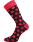 Pánské veselé barevné ponožky Lonka -WEAREL 019, černá