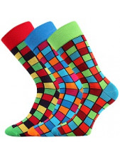 Pánské veselé barevné ponožky Lonka WEAREL 021 - balení 3 páry