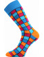 Pánské veselé barevné ponožky Lonka WEAREL 021, modrá