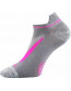 Ponožky VoXX - REX 10, šedá s růžovým vzorem