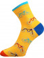 Dámské, pánské ponožky Lonka WEELS, mix A, žlutá