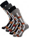 Pánské ponožky Lonka DEFOOD - balení 4 páry v barevném mixu