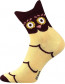 Ponožky Boma XANTIPA 34-3D, mix A, banánová