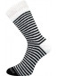 Spací ponožky Boma PROUŽEK, 01/bílá+černá