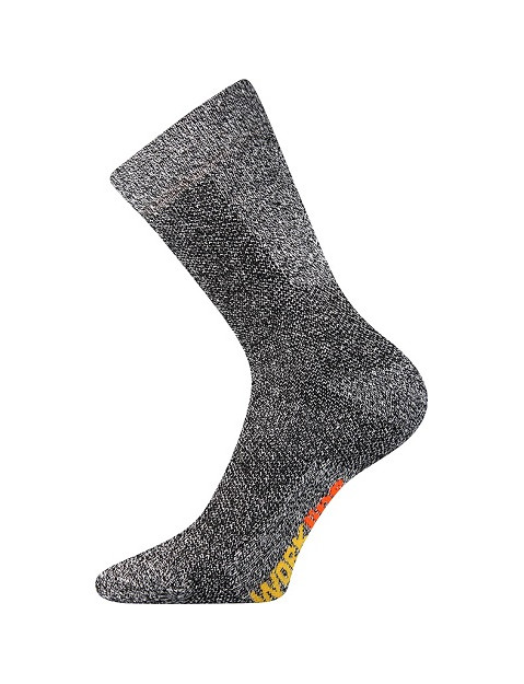 Pracovní ponožky Boma PRACAN - balení 3 páry 26-28 (39-42) šedá muline