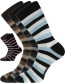 Ponožky Boma PRUHANA 05 - balení 3 páry v různých barvách
