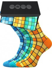 Pánské ponožky Lonka WEBOX 010- balení 3 různé páry v krabičce