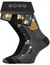 Pánské ponožky Lonka WEBOX 008- balení 3 různé páry v krabičce