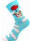 Ponožky Boma Filip 01 ABS, mix D/holka, pes zepředu a zezadu