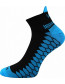 Sportovní ponožky VoXX INTER, mix A, černá, s detaily v tyrkysové