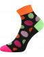 Ponožky Boma JANA 50, vzor puntíky, barva černá