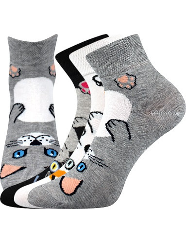 Ponožky Boma MICKA - balení 3 páry v barevném mixu