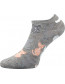 Dámské ponožky Boma Piki 54, vzor kočky, barva šedá melé