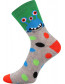 Dětské ponožky Lonka UFONEK, mix kluk, zelená
