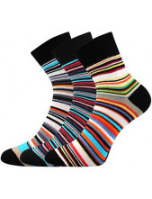 Ponožky Boma JANA 53 - balení 3 páry v barevném mixu