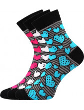 Ponožky Boma IVANA 59 - balení 3 páry v barevném mixu