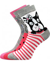 Ponožky Boma Xantipa 63 - balení 3 páry v barevném mixu