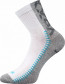 REVOLT sportovní ponožky VoXX, bílá s modrými prvky