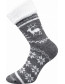 Ponožky Boma NORWAY, šedá melé
