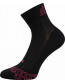 EVOK dámské ponožky VoXX, mix černá, vzor magenta