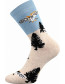 Ponožky Lonka OWLANA, světle modrá - den