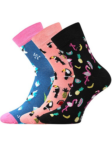 Ponožky Boma Xantipa 66 - balení 3 páry v barevném mixu