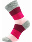 Spací ponožky Boma PRUHY 01 / fuxia - magenta - růžová