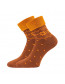 Dámské ponožky Lonka FROTANA - ginger: rezavá