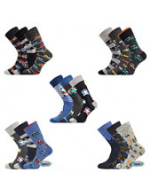 Pánské ponožky Lonka HARRY - balení 3 páry v barevném mixu