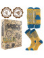 Boma Alta set dámské ponožky s palčáky žlutá