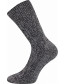 Silné retro ponožky Boma PRADĚD, mix tmavé, tm. šedá melé 