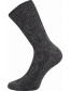 Silné retro ponožky Boma PRADĚD, mix tmavé, černá melé 
