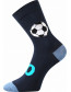 Dětské ponožky Boma Arnold, fotbalové míče, tmavě modrá s číslem 10 a míčem