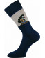 Společenské ponožky Boma, Krtek KR 111 mix B, tmavě modrá