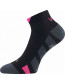 Sportovní ponožky VoXX Gastm, černá II / černá - neon růžová