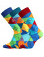 Lonka DIKARUS barevné pánské ponožky káro A