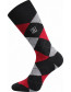 Lonka DIKARUS barevné pánské ponožky káro B