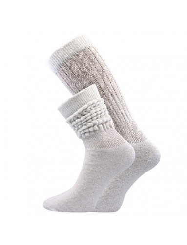 Sportovní shrnovací ponožky Boma Aerobic, bílá