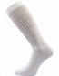 Sportovní shrnovací ponožky Boma Aerobic, bílá natažená