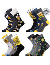 Sportovní ponožky s pivem VoXX PIVOXX v barevných mixech i nadměrných velikostech - balení 3 páry