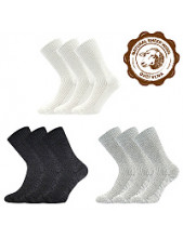 Zimní ponožky s ovčí vlnou Boma ŘÍP i nadměrné velikosti - balení 3 páry