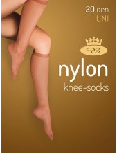 Dámské podkolenky NYLONknee-socks 20DEN - balení 2 páry