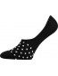 VERTI ponožky ťapky VoXX, černá s bílými puntíky