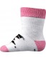 KRTEČEK FROTÉ kojenecké ponožky Mix B bílo-růžová