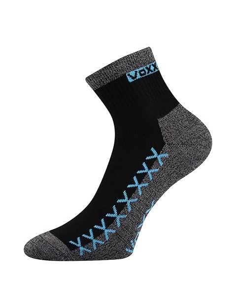 VECTOR sportovní ponožky VoXX - balení 3 páry, i nadměrné velikosti 23-25 (35-38) černá