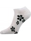 Ponožky Boma Piki dámské Mix 18A, bílá s černými kvítky