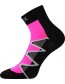 Ponožky VoXX MONSA, černo/růžová